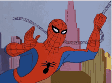 Spider-Man waving goodbye